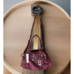 ELLE Joelle Satchel Handbag Berry Color NWT